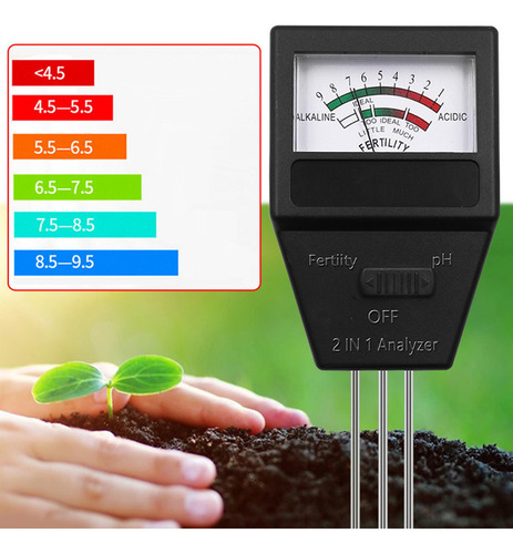 2 Em 1 Analisador De Ph E Fertilidade Do Solo Kit De Teste D