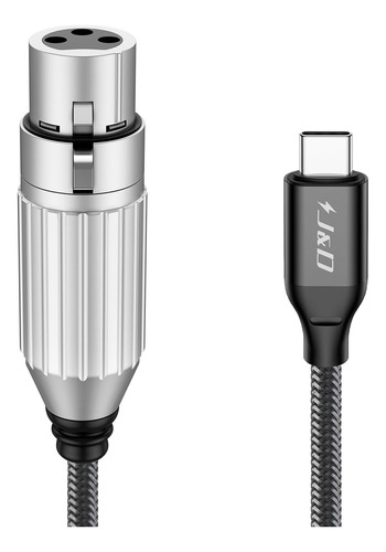 J&d Cable De Audio De Microfono Usb C A Xlr, Cable De Microf