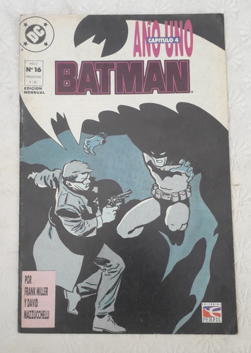 Historieta Comic Batman Año 1 Parte 4 Nº 16  Edi Perfil Dc 
