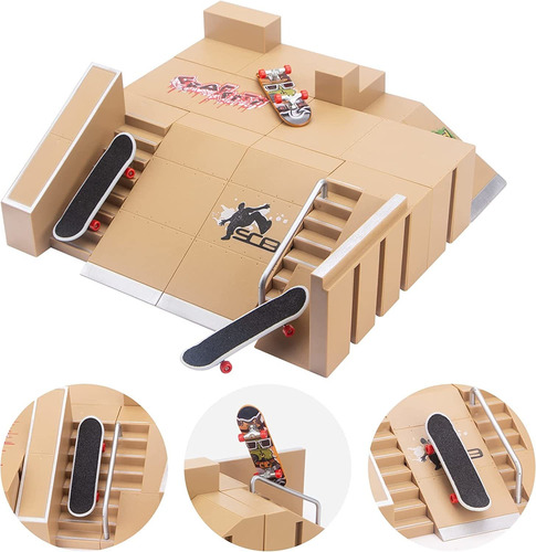Fingerboard Skatep , Kit De Parque De Patines Para Dedo...