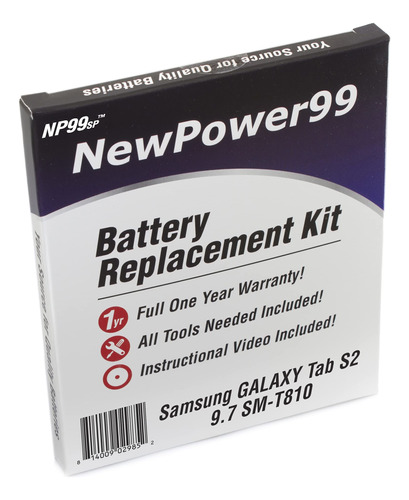 Bateria Kit Para Samsung Galaxy Tab Herramienta Video Larga
