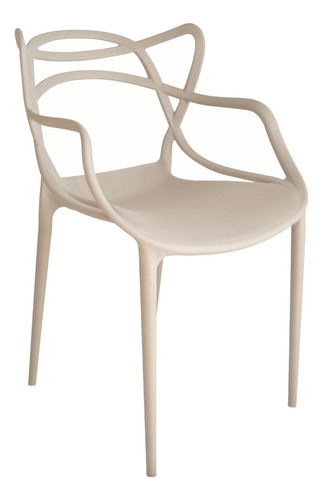 Cadeira de jantar Top Chairs Top Chairs Allegra, estrutura de cor  nude, 10 unidades