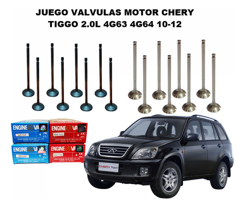 Juego Valvulas Motor Chery Tiggo 2.0l 4g63 4g64 10-12