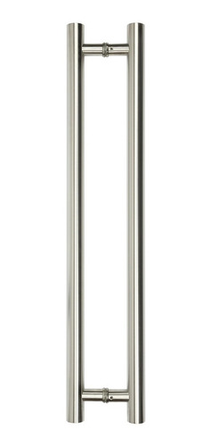 Imagen 1 de 6 de Barral Doble 80 Cm Acero Inoxidable Negro Puerta Manijon