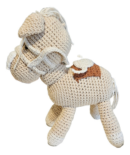 Imagen 4 de 6 de Caballo Amigurumi Tejido Muñeco Caballito Montesori Autocton