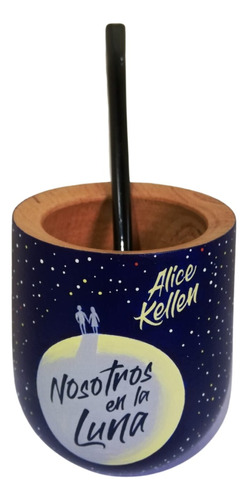 Mate Madera Caldén Personalizado A Mano Nosotros En La Luna