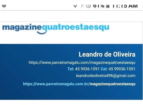 Imagem 1 de 1 de Https://www.parceiromagalu.com/magazinequatroestaesqu