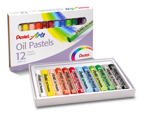 Colores Pastel Aceite Pentel Arts 12 U-phn-12
