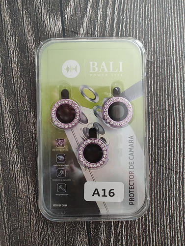 Vidrio Protector De Camara Para Samsung A16 Lisos Y C Strass Lila Strass