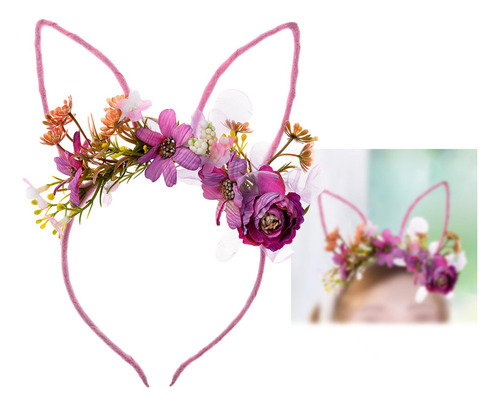 2 Diadema Con Orejas De Conejo De Pascua, Bonito Aro Para El