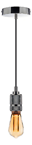 Lámpara De Techo Colgante Aluminio Satinado 8w E27 Tecnolite