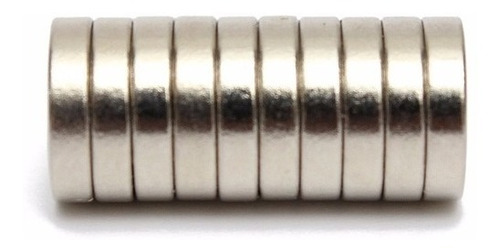 Imanes De Neodimio Diametro 9mm X Espesor 2mm (10 Unidades)
