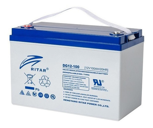 Bateria 12v 100ah De Gel Dg12-100 Solar Y Eolica Ritar