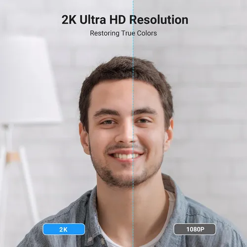 Cámara Web Ugreen 2k Full Hd 1080p Para Pc Con Enfoque Autom