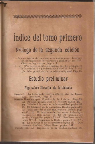 Iturricha Agustín: Historia De Bolivia.  Marisc. Santa Cruz