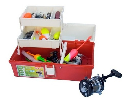 Caja De Pesca Mauri 350s Resistente 2 Media Bandejas 345x190