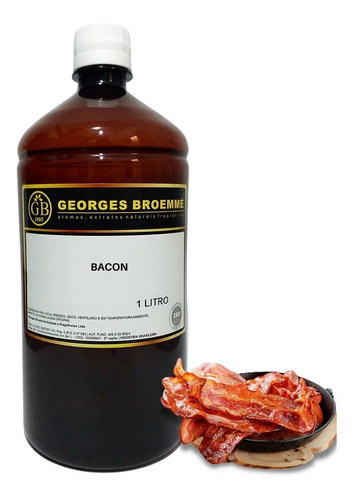 Essência Alimentícia De Bacon 1l Gb Aroma E Sabor