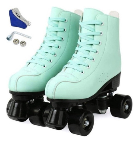 Xudrez® Patines Chicago 4 Ruedas Freno + Bolso Transportador