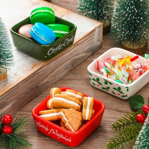 Juego De 3 Piezas De Cuencos De Azúcar De Navidad Pequeño C