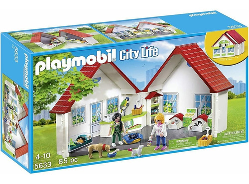 Tienda De Mascota Playmobil City Life En Maletín Niños Febo