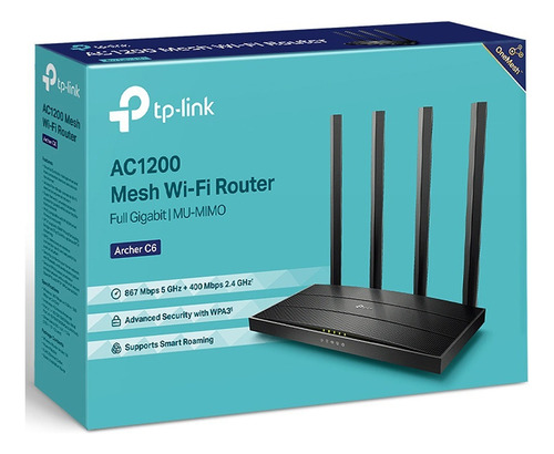Tp-link Archer C6 Ac1200 Dual-band Wi-fi Router Speed