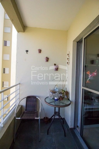 Imagem 3 de 15 de Apartamento Com 2 Dormitórios, 1 Vaga De Garagem- Sacada - Cf34828