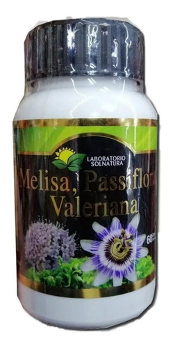 2  Frascos 120 Capsulas 500mg Melisa Pasiflora Valeriana