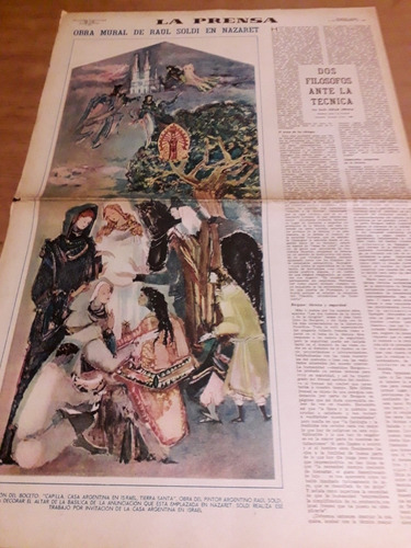 Diario La Prensa Mural De Raúl Soldi En Nazaret 08 9 1968