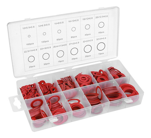 P 600 Unids Rojo Arandela De Fibra Vulcanizada Junta