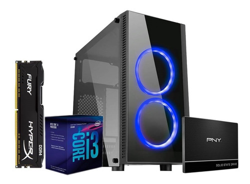 Computadora Pc Cpu Intel Core I3 9100, 8gb Ddr4, Ssd 480gb