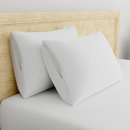 Juego De 2 Protectores De Almohada Transpirables Estándar/qu