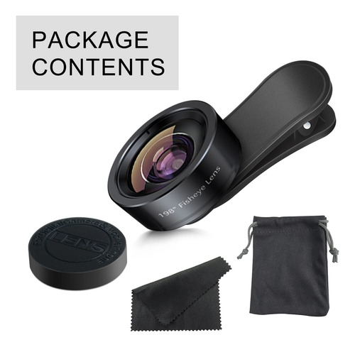 Kit De Lentes De Cámara Fisheye Lens Keywing 198° Con Forma