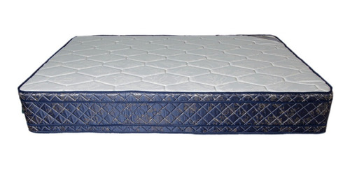Colchón Resortes Con Pillow 190 X 120 X 28 Color Azul/Beige