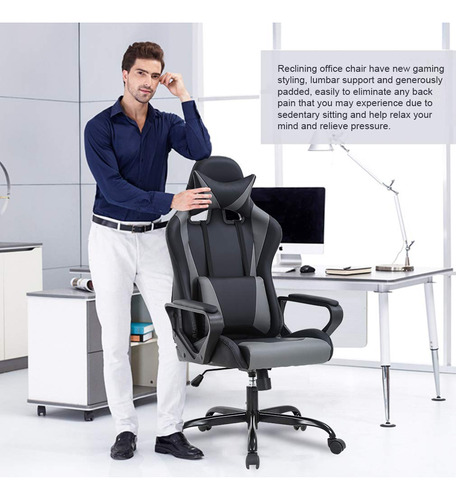 Silla Ejecutiva Ergonómica Giratoria Con Soporte Ajustable