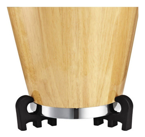 Meinl Mcr-bk Soportes Set 4 Piezas Riser Conga Goma Flexible Color Negro