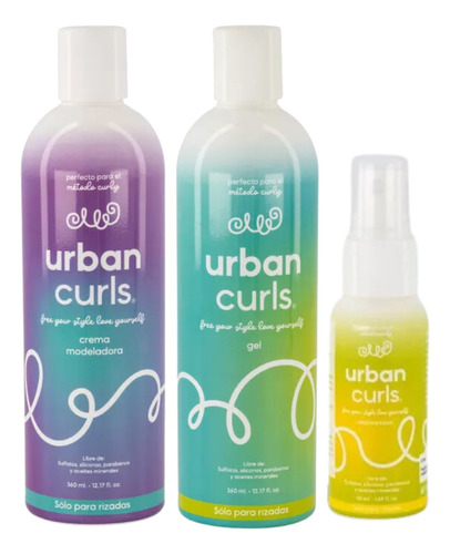 Kit Crema Y Gel Para Cabello + Regalo Urban Curls 325 Ml