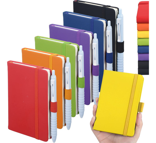 Paquete De 7 Cuadernos De Bolsillo Pequeos, Mini Cuadernos D