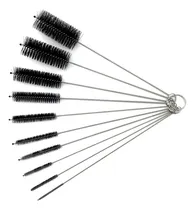 Comprar Juego De 10 Cepillos De Limpieza Para Pajitas De Acero Inoxi