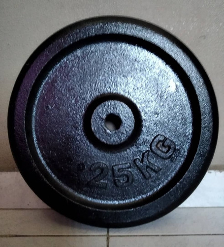 Disco De Pesas  25kg - Metalico 26mm