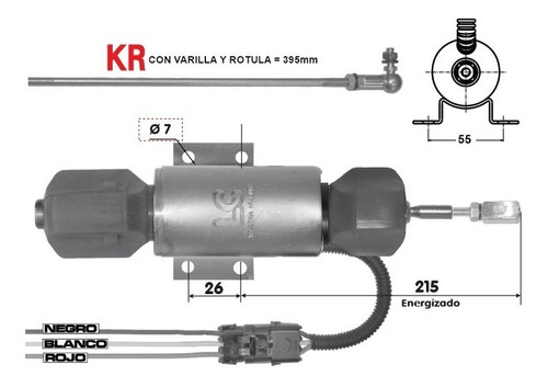 Solenoide De Pare 7767kr 12v Deutz Fl 913 John Deere