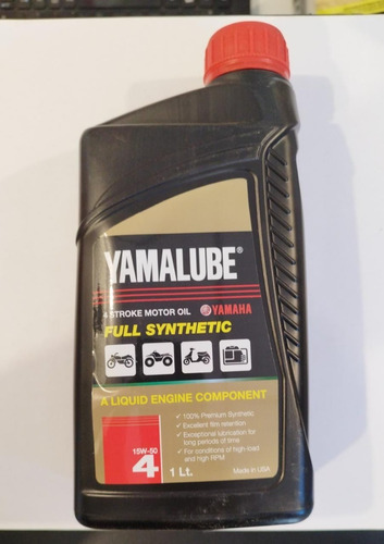 Aceite 4t 15w-50 Yamalube Full Sintetico