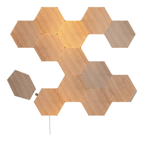 Nanoleaf Hexagonal Aspecto Madera Elements 13 Panele