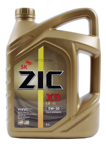 Aceite Motor Zic 5w30 X9 Ls Sn / C3 6 Litros Sintético