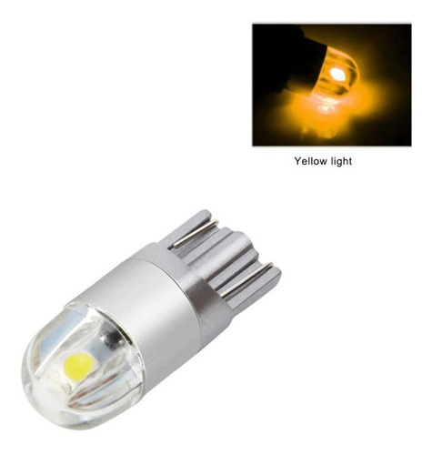 5 Piezas Led T10 Pellizco 12v 1w 120 Lm 6 Colores Plata