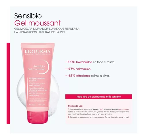 Sensibio Gel Moussant  Gel limpiador suave para pieles sensibles