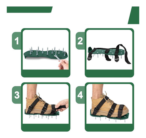 Zapatos Del Aireador De Césped Zapatos De Aireador 2x Airead