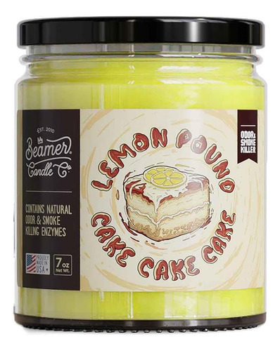 Vela De Pastel De Pastel De Libra De Limón - Aroma Dulce De