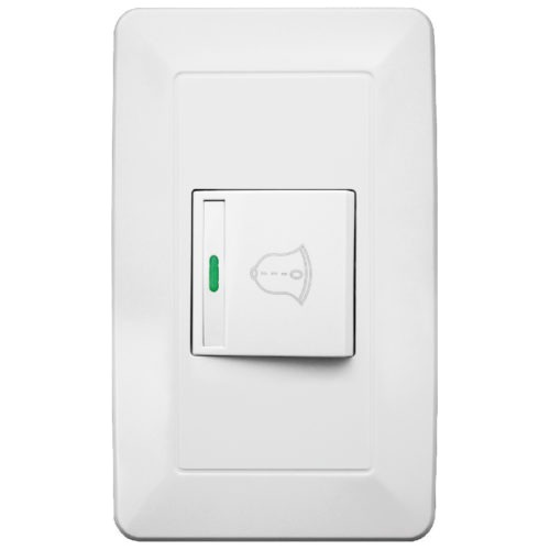 Placa Wpl-313 De Contacto Timbre Color Blanco Corriente nominal 15 A Voltaje nominal 127V