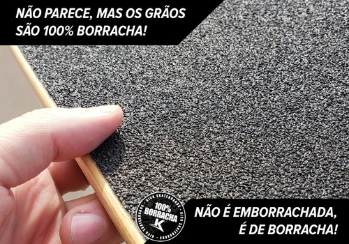 Imagem 4 de 7 de Lixa Skate Kick 100% Borracha