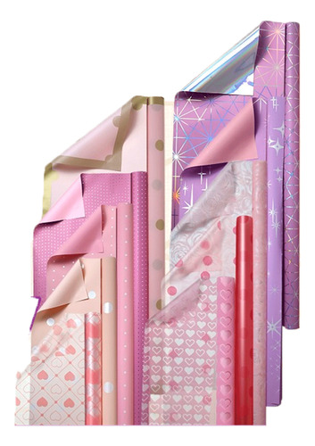 Empaque C/10 Papel Coreano Decorado Surtido Rosa Pascua